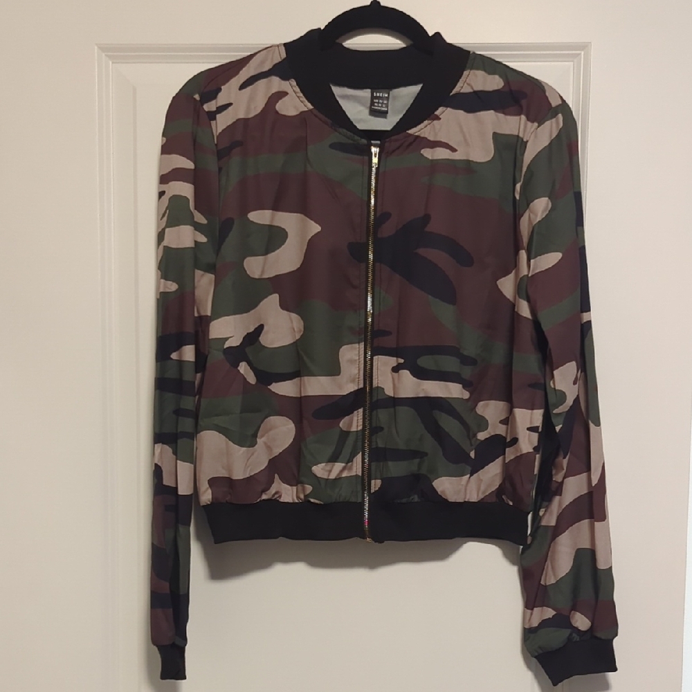 Camouflage Bomber Jacket